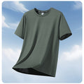 Camiseta deportiva de secado rápido para hombre, talla grande