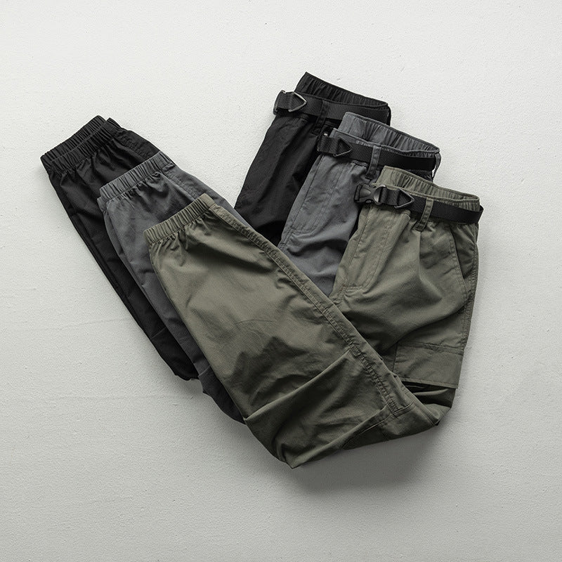 Pantaloni Cargo Uomo Primaverili Gamba Dritta