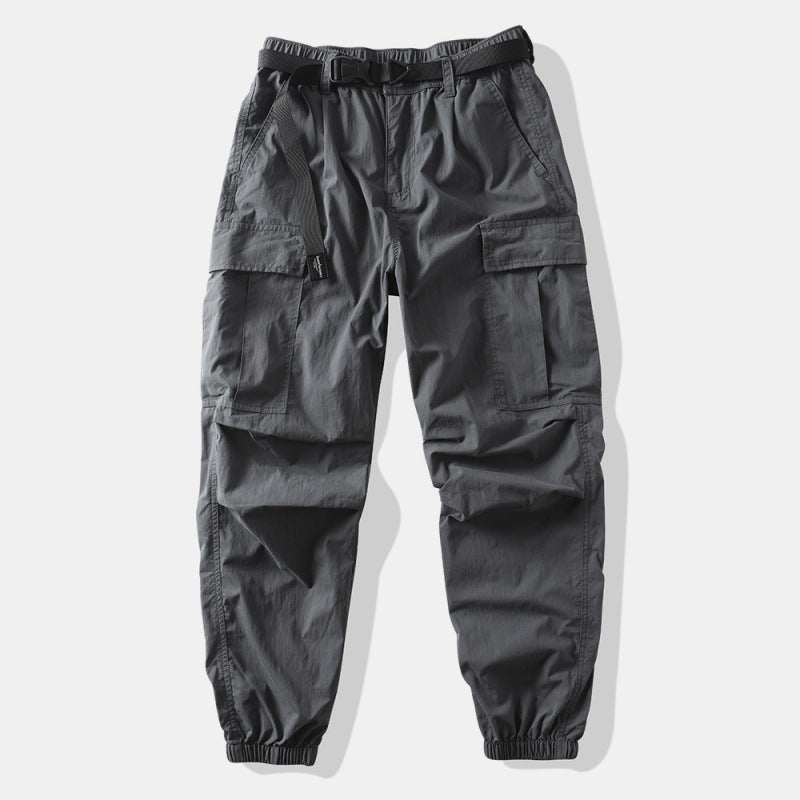 Pantaloni Cargo Uomo Primaverili Gamba Dritta