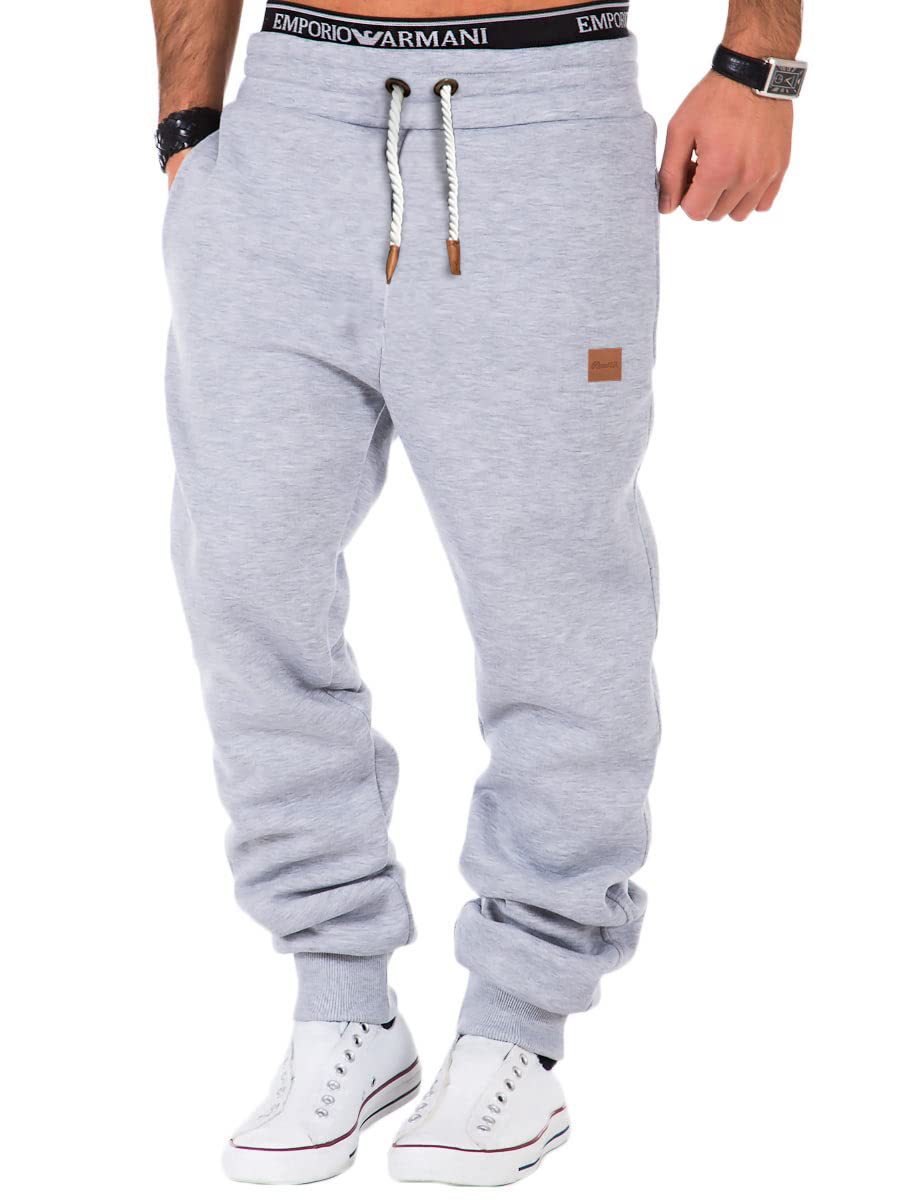 Men's Straight Leg Cotton Sports Pants