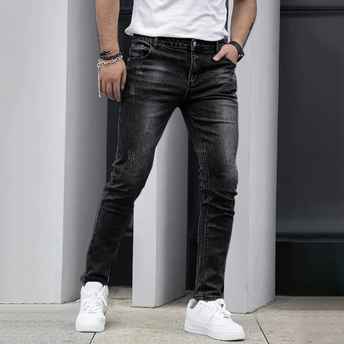 Men's Stretch Cotton Spandex Basic Jeans
