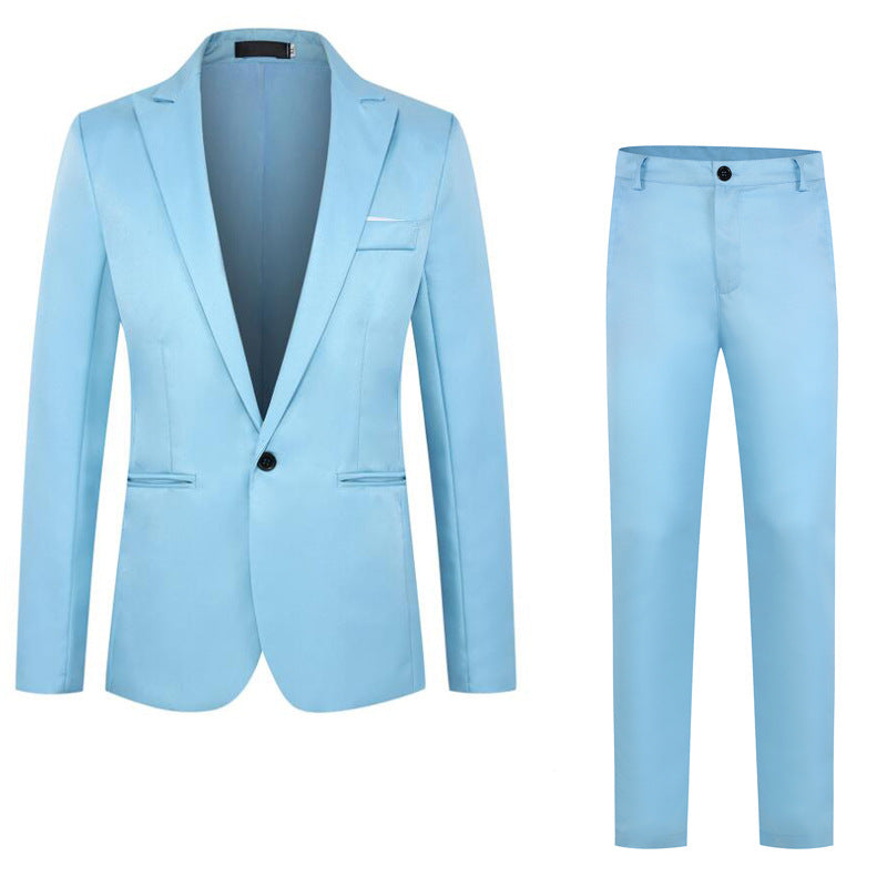 Men's Elegant Formal Suit Jacket Pants
