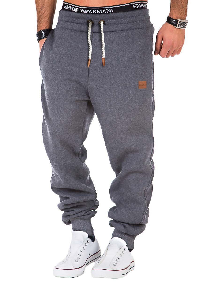Men's Straight Leg Cotton Sports Pants