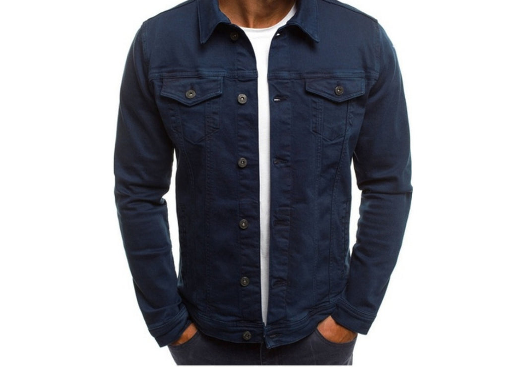 Giacca Uomo Cotone Casual Primaverile