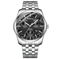 Orologio Uomo Business Elegante Lancette Luminose Argento