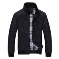 Men's High Neck Zip Up Urban Casual Youth Jacket