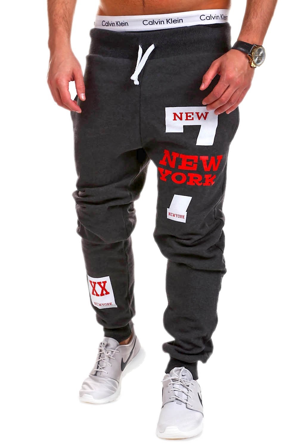 Men's Comfortable Cotton Jogging Pants for Leisure Time