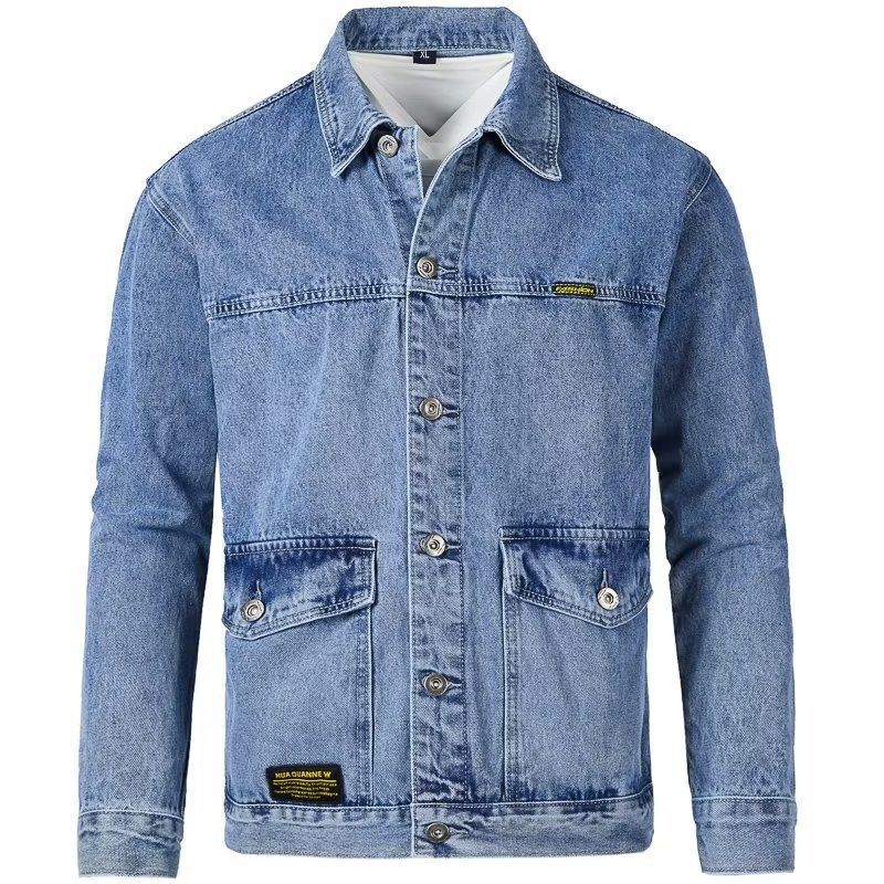 Men's Korean Style Slim Fit Cotton Denim Jacket