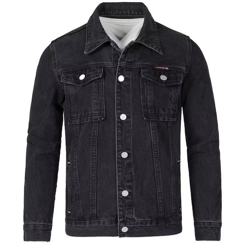 Men's Korean Style Slim Fit Cotton Denim Jacket