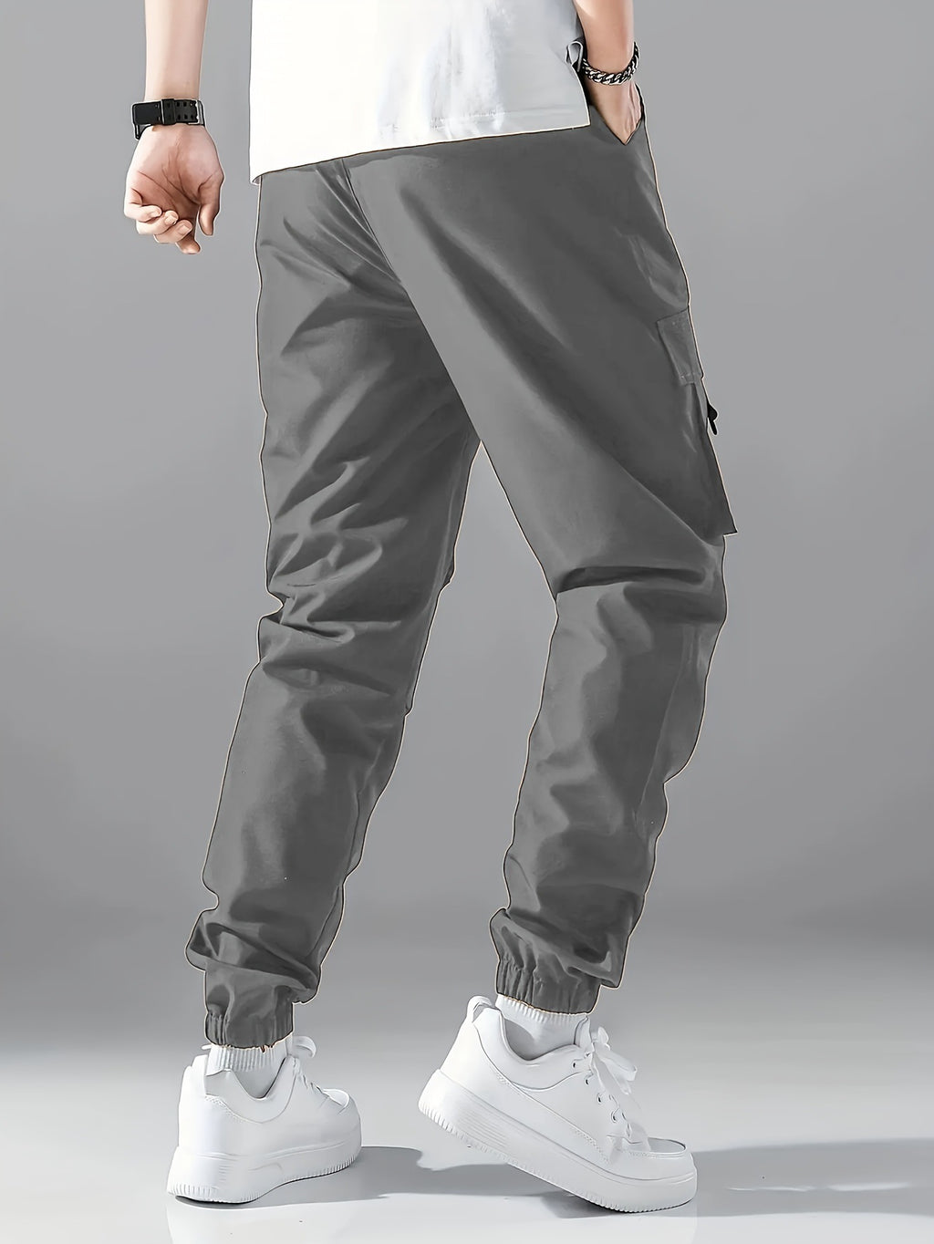Pantaloni Uomo Gamba Dritta Casual Resistenti