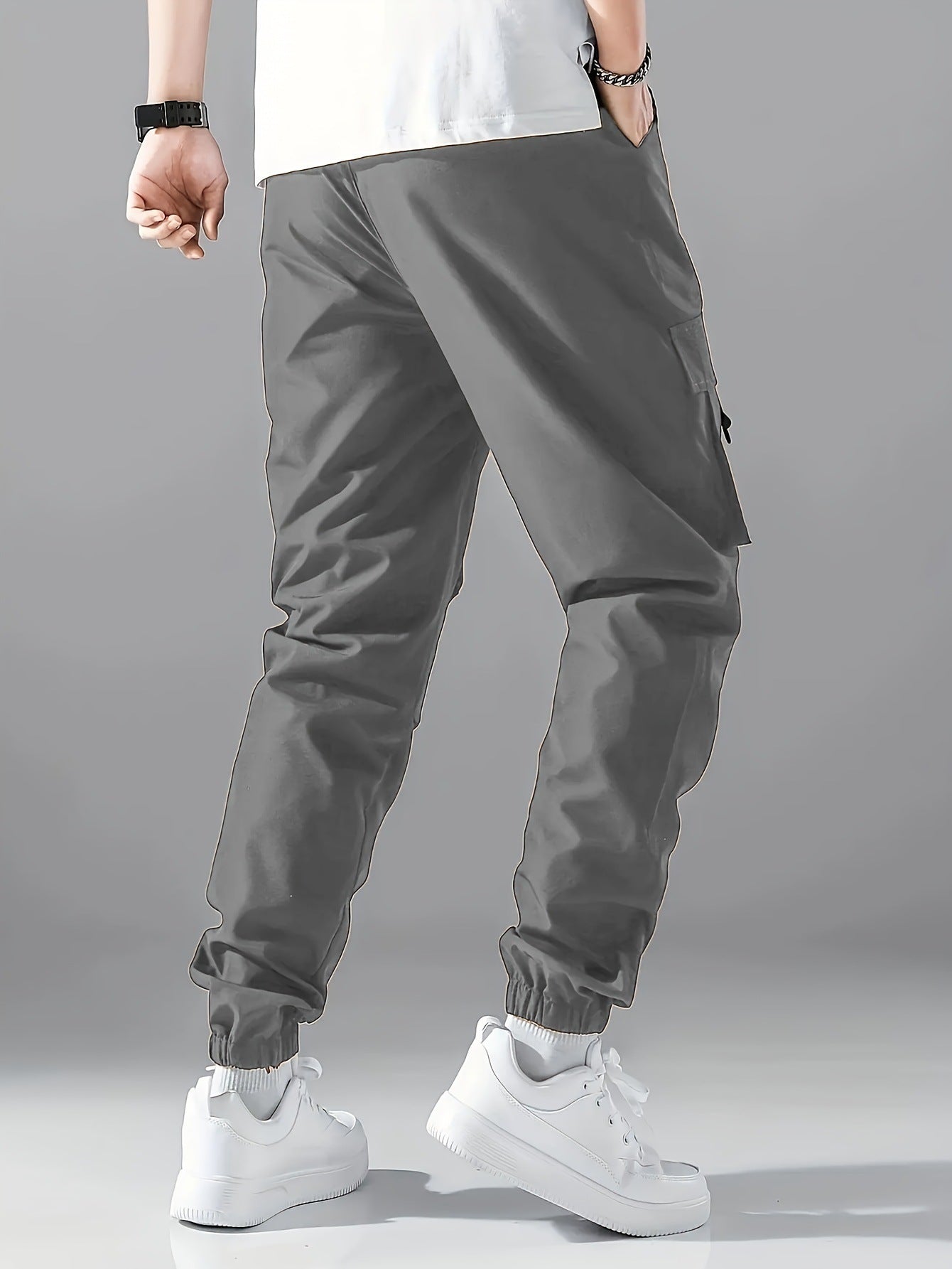 Pantaloni Uomo Gamba Dritta Casual Resistenti