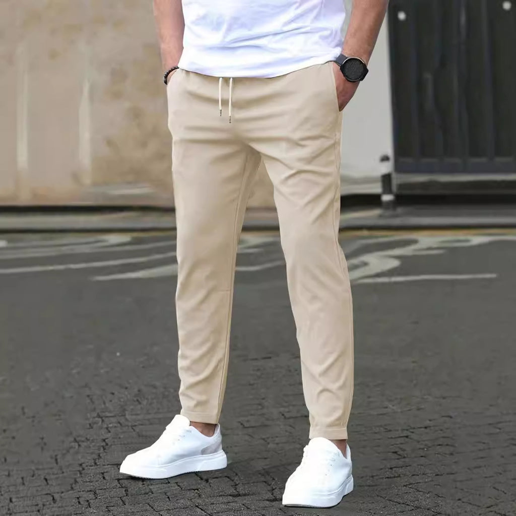 Pantalones cortos casuales de verano de pierna recta para hombre