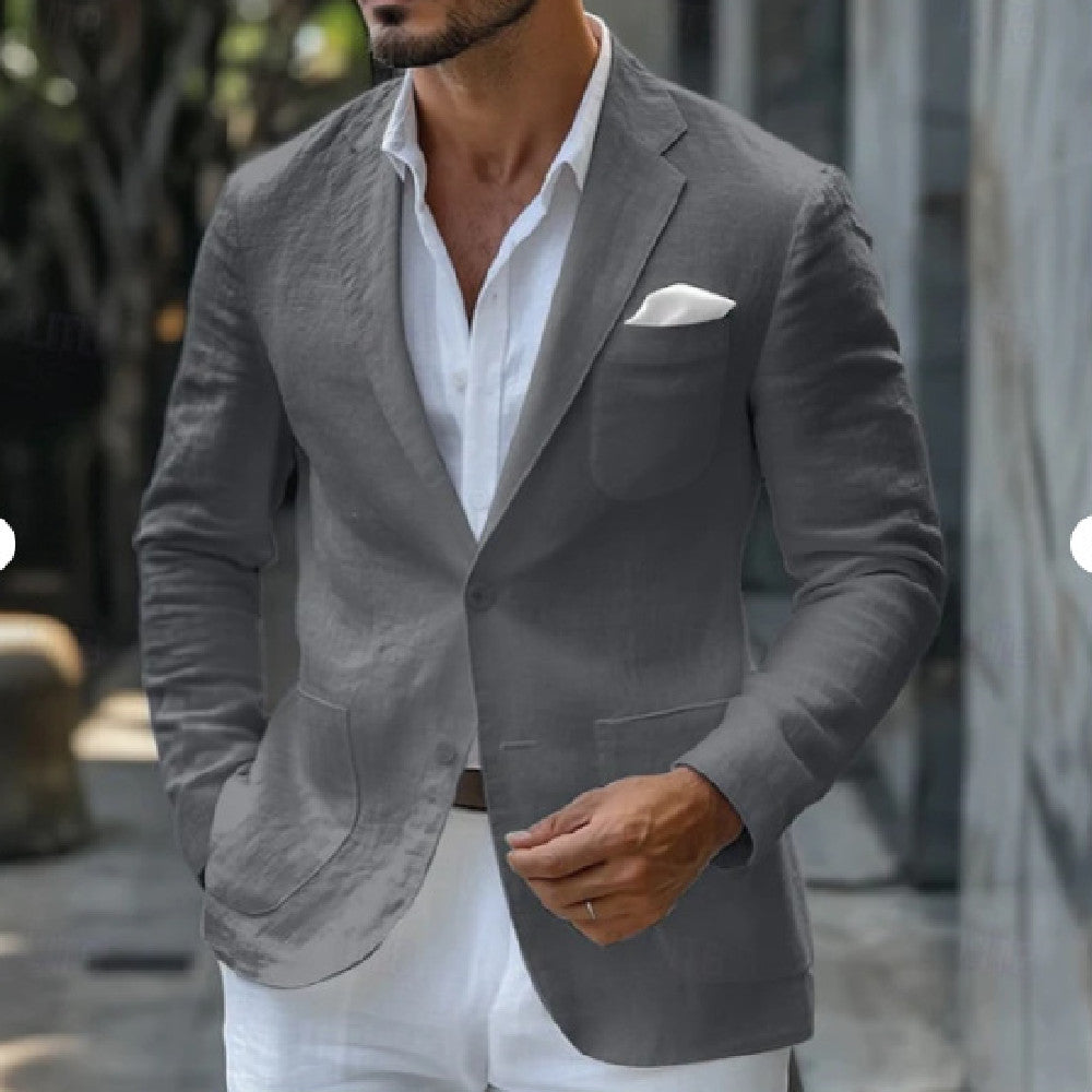 Men's Lightweight Casual Graphic Print Jacket