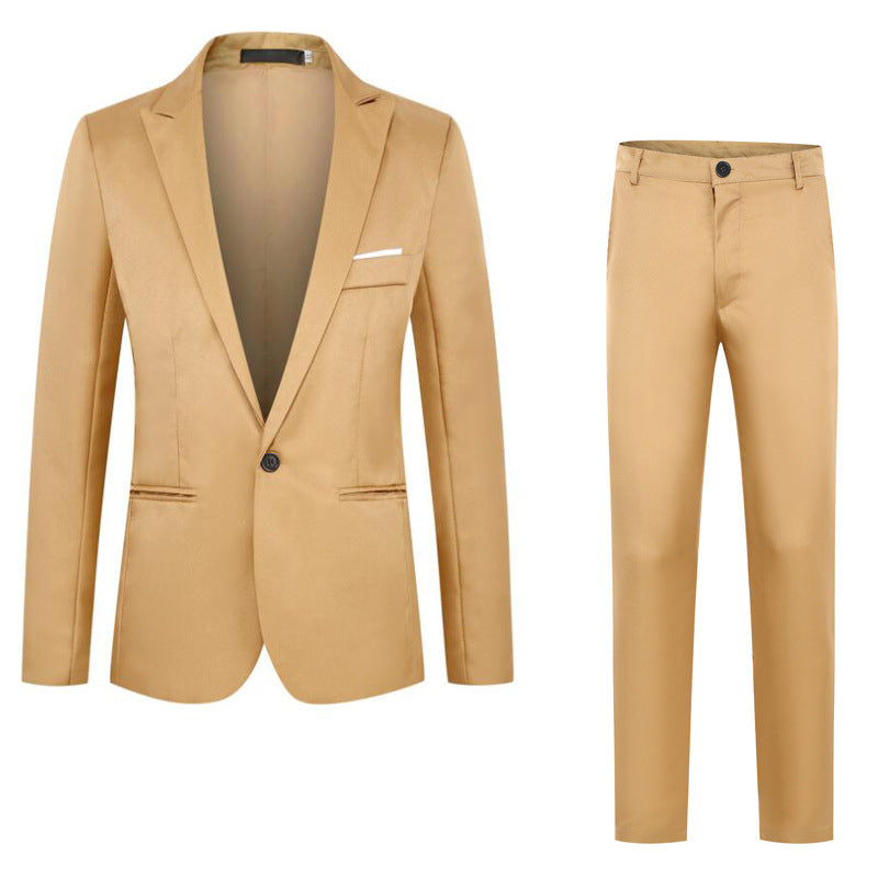 Men's Elegant Formal Suit Jacket Pants