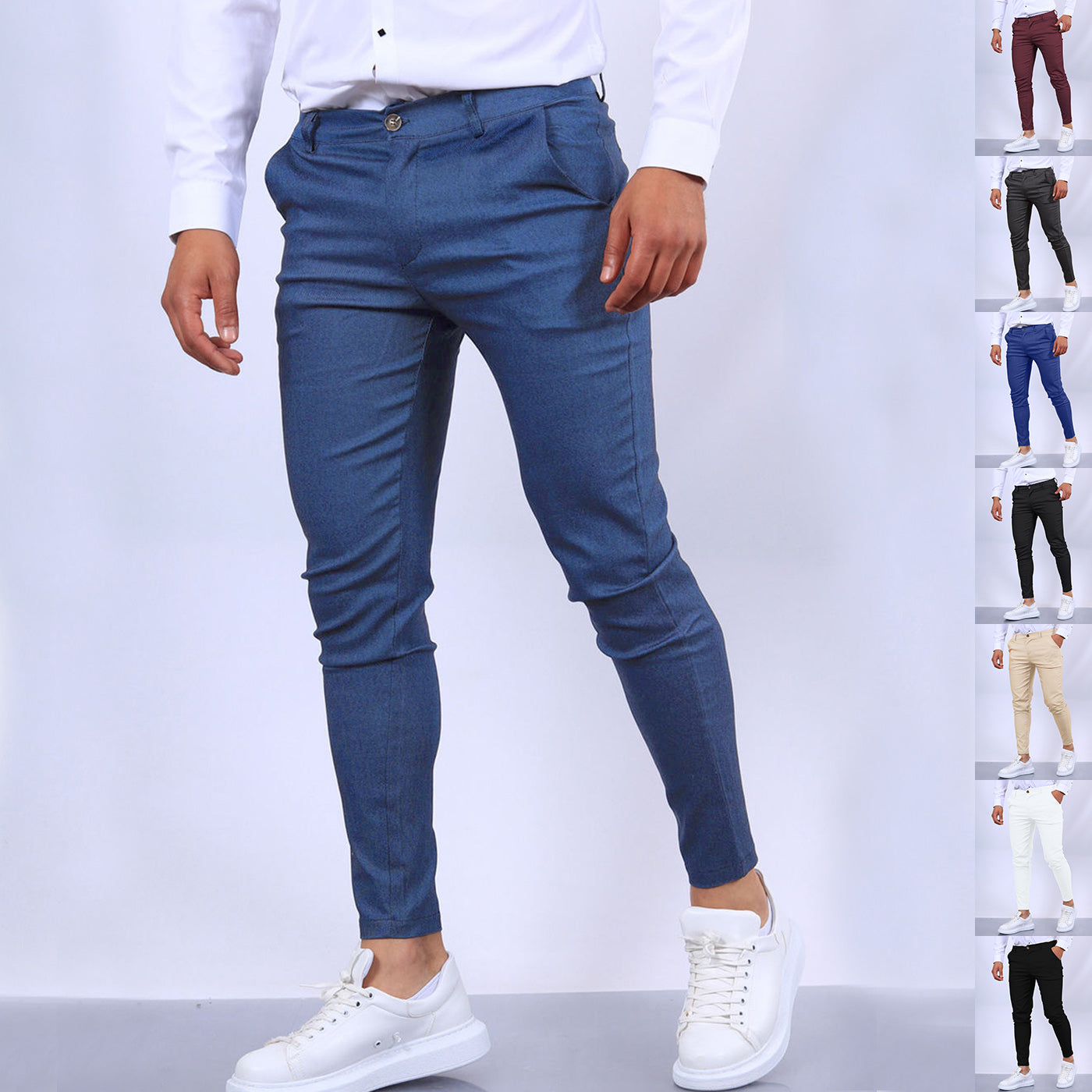 Men's Slim Fit Business Casual Elegant Trousers