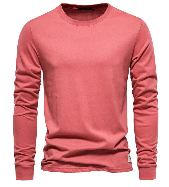 Men's Basic Round Neck Cotton T-Shirt