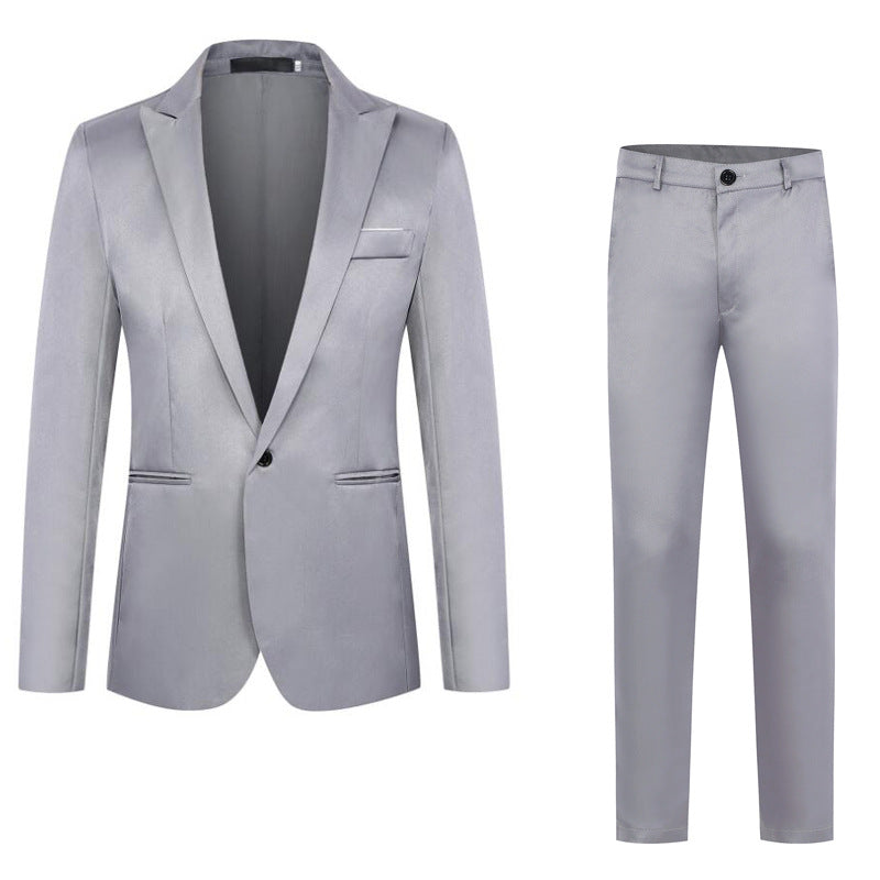 Men's Elegant Formal Suit Jacket Pants