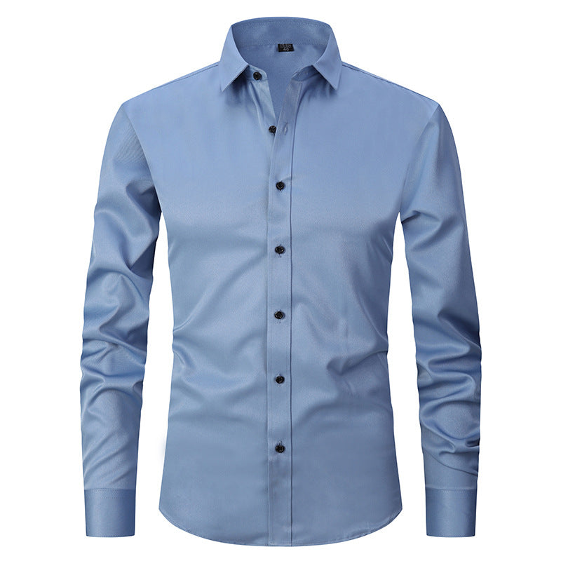 Men's Long Sleeve Stretch Shirt 14 Colors