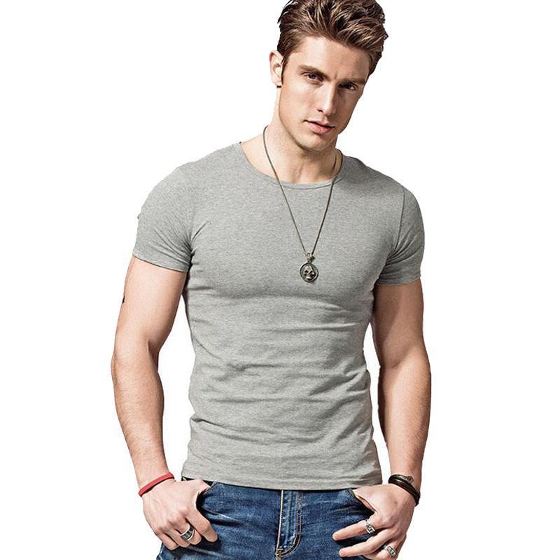 Camiseta ligera de fibra de bambú de verano para hombre