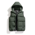 Giacca Uomo Imbottita Cappuccio Staccabile Invernale