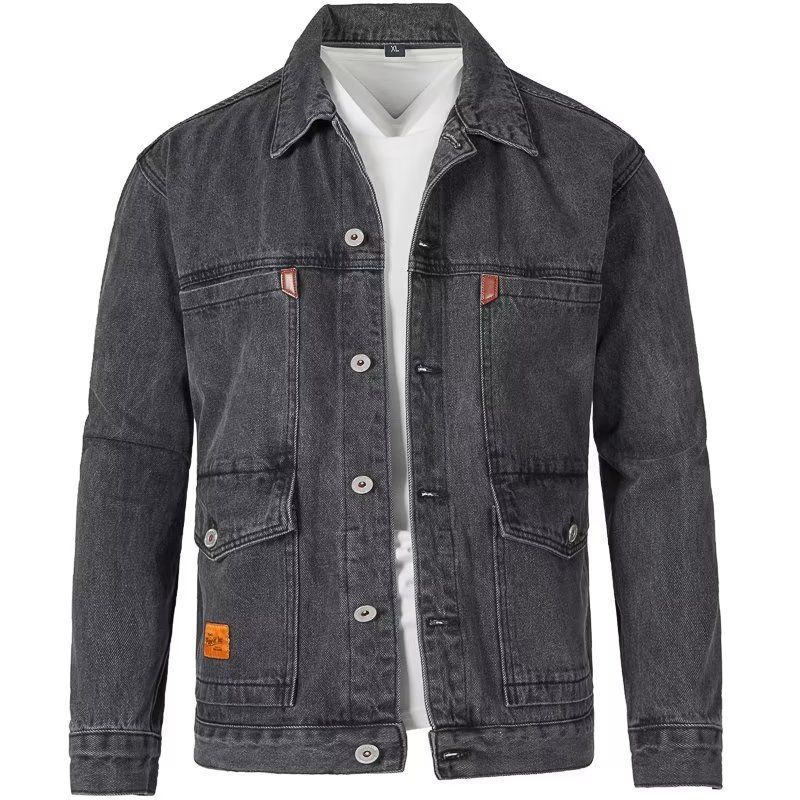 Men's Korean Style Slim Fit Cotton Denim Jacket