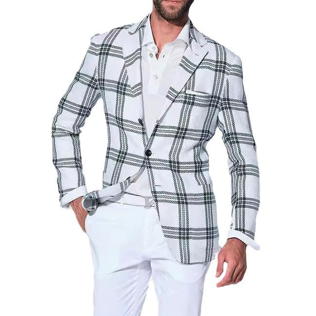 Giacca Uomo Stampa Grafica Casual Leggera