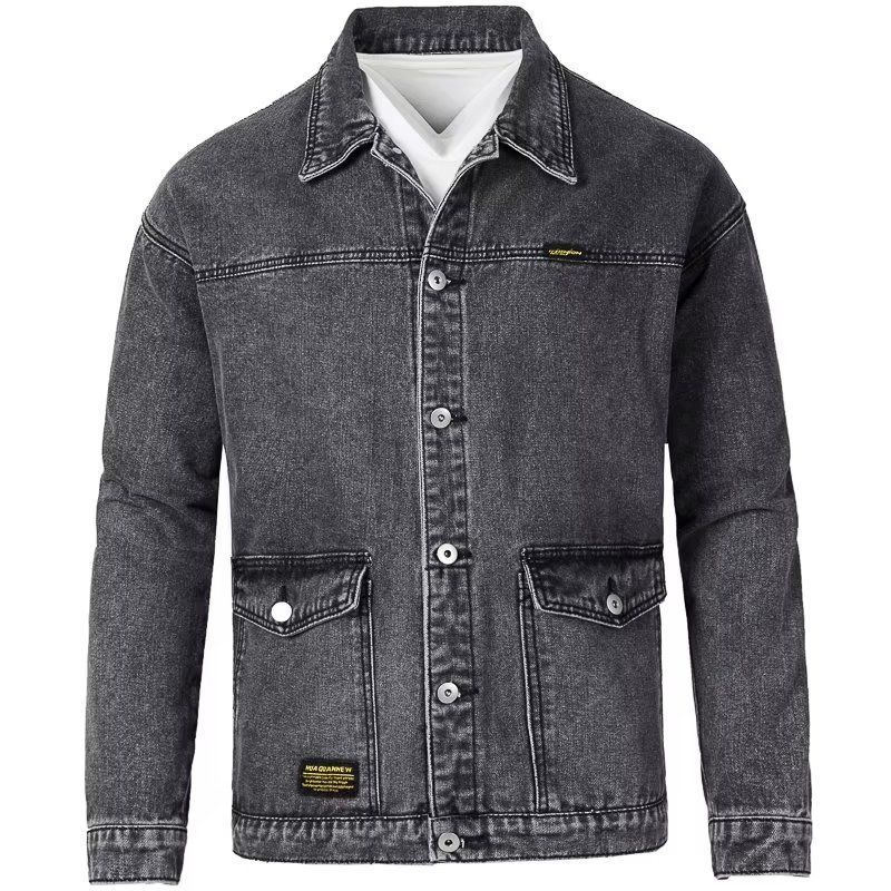 Men's Korean Style Slim Fit Cotton Denim Jacket