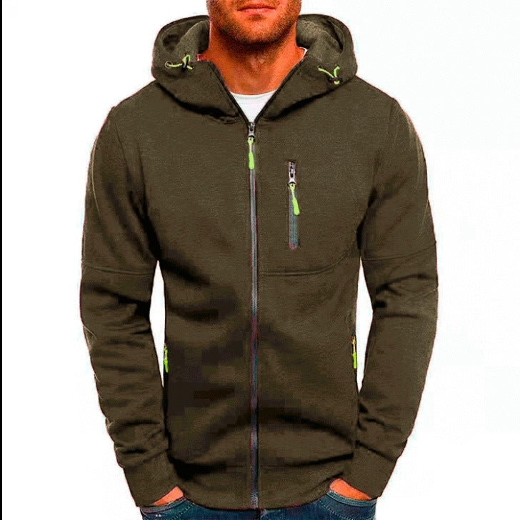 Men's Casual Sports Zip-Up Hoodie