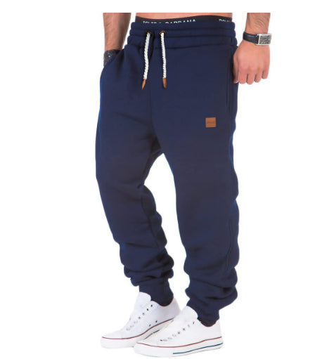 Men's Straight Leg Cotton Sports Pants