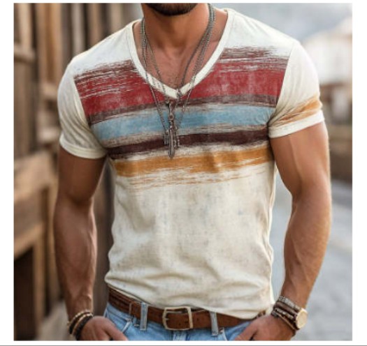 Men's 3D Printed Oversized Summer T-Shirt