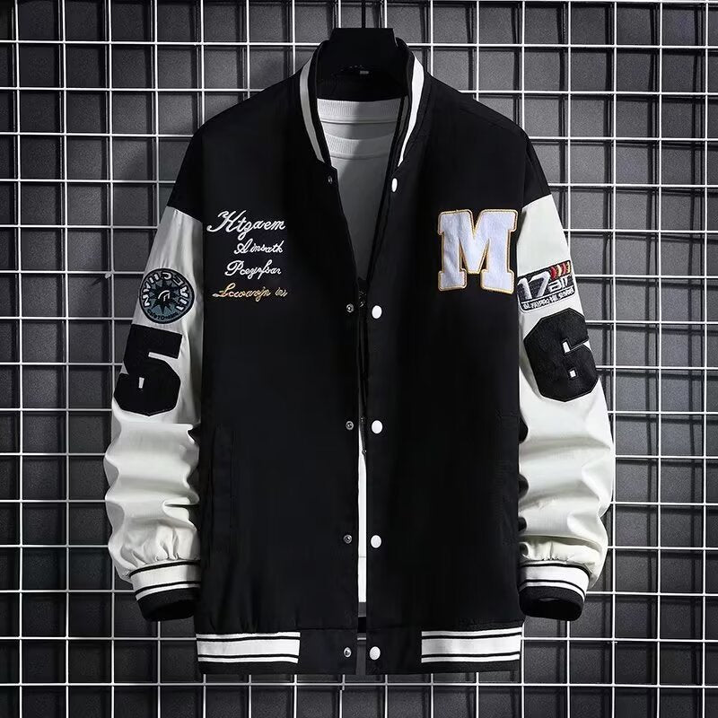 Men's Baseball Jacket Streetwear Letter Print