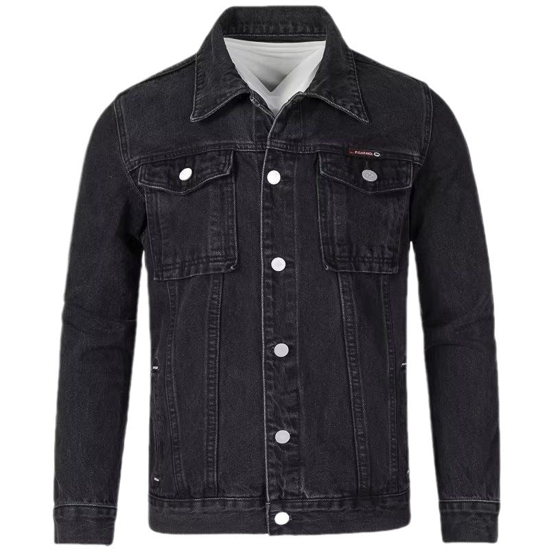 Men's Korean Style Slim Fit Cotton Denim Jacket