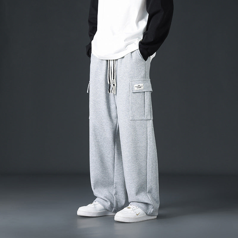 Men's Draped Wide Leg Trousers