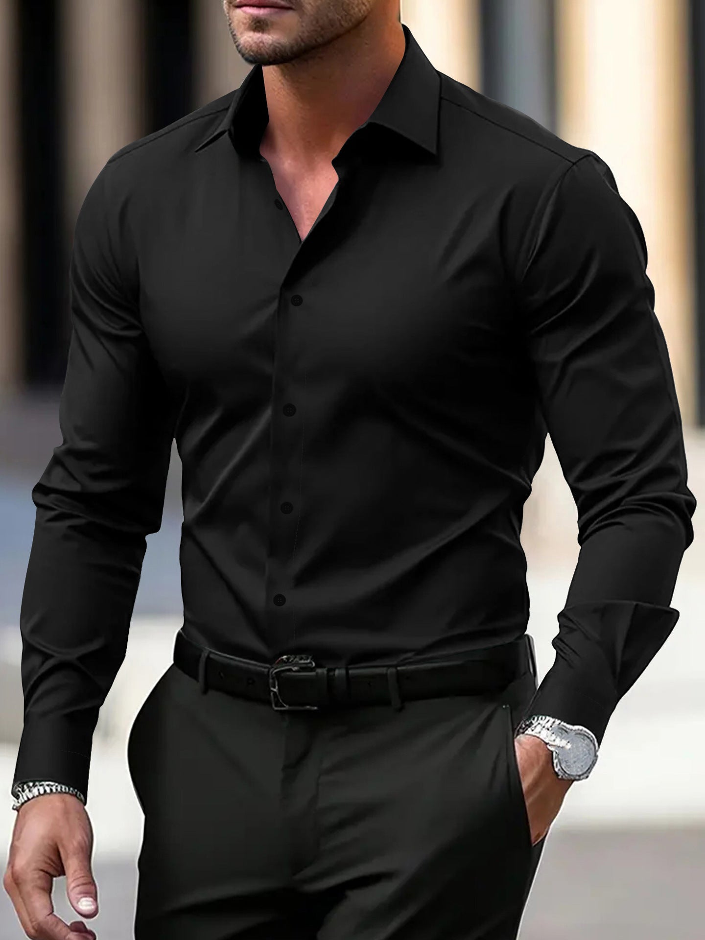 Men's Casual Long Sleeve Shirt