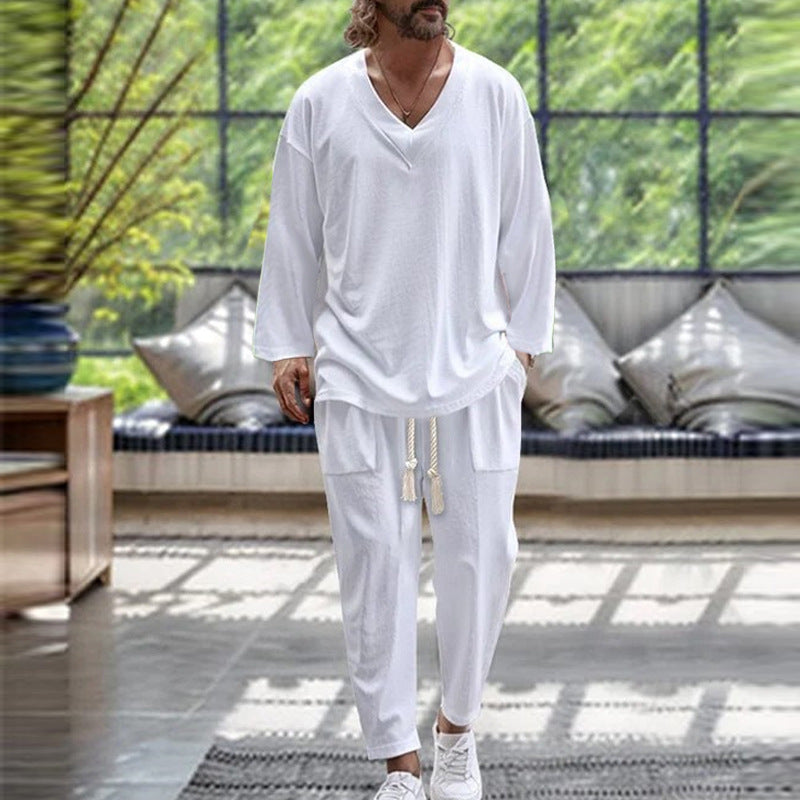 Men's Summer Sportswear Set T-Shirt Pants