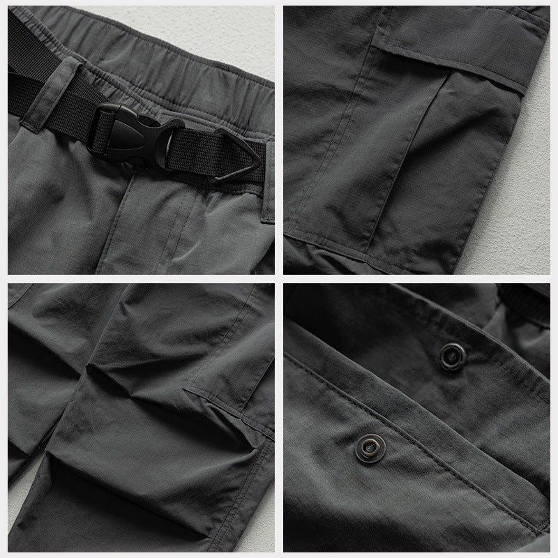 Pantaloni Cargo Uomo Primaverili Gamba Dritta