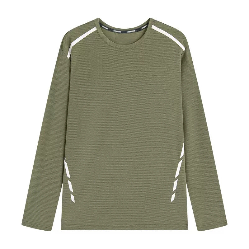 Maglia Uomo Manica Lunga Sportiva Casual Oversize