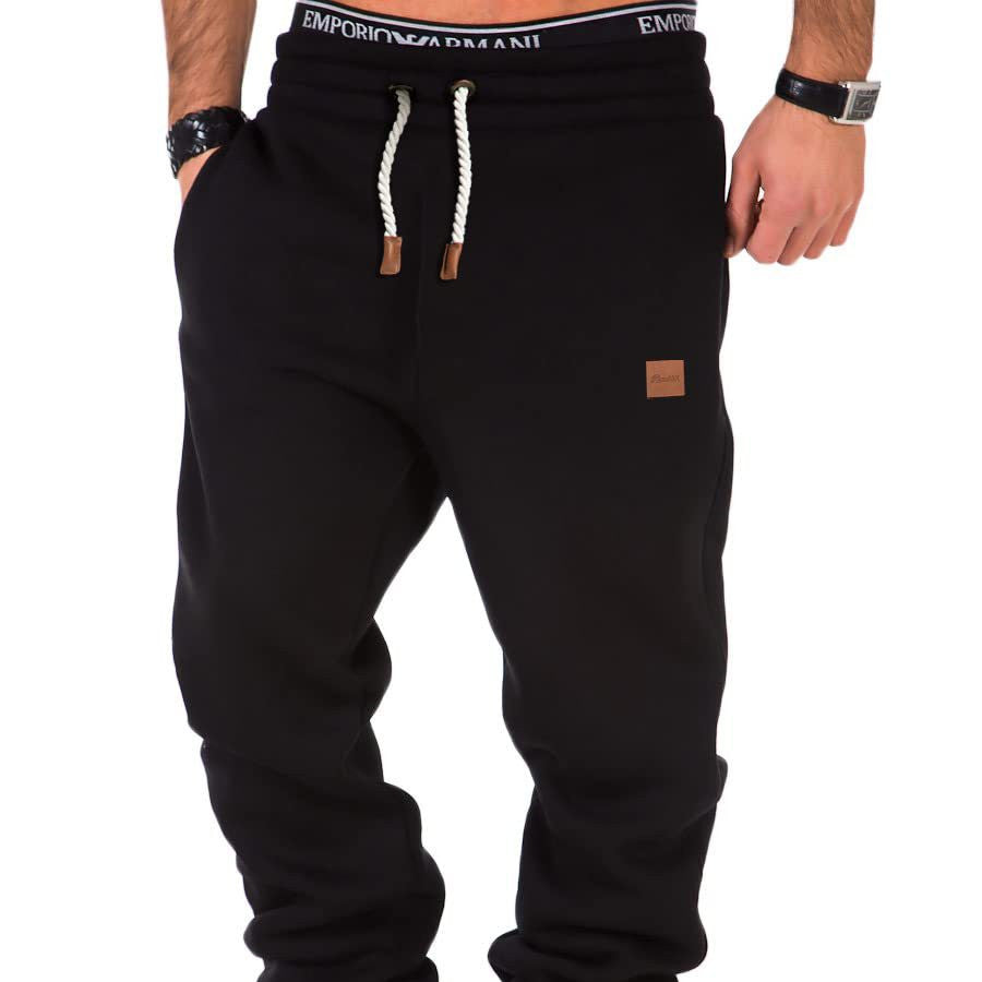 Men's Straight Leg Cotton Sports Pants