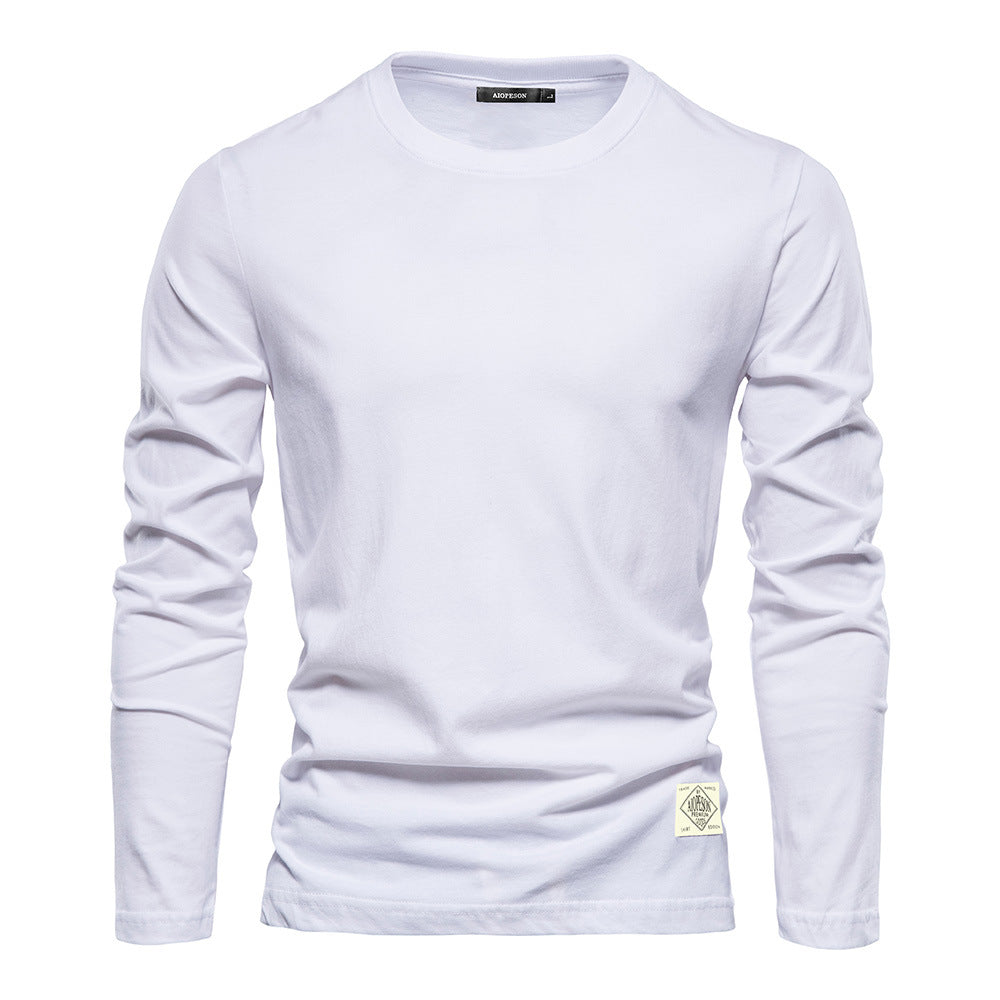 Men's Basic Round Neck Cotton T-Shirt