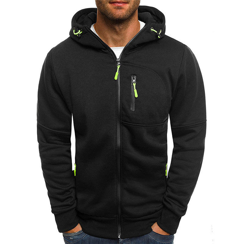 Men's Casual Sports Zip-Up Hoodie
