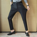 Pantalones rectos de corte entallado para hombre