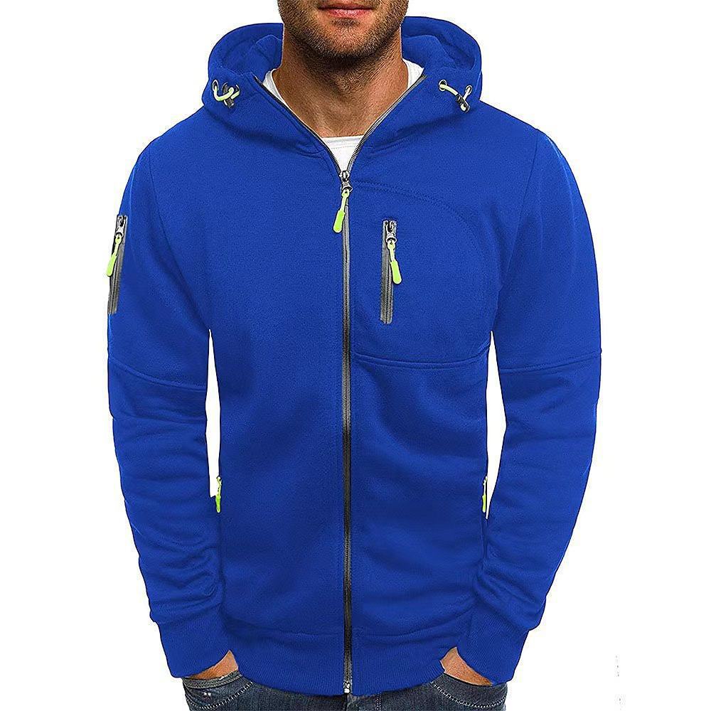 Men's Casual Sports Zip-Up Hoodie