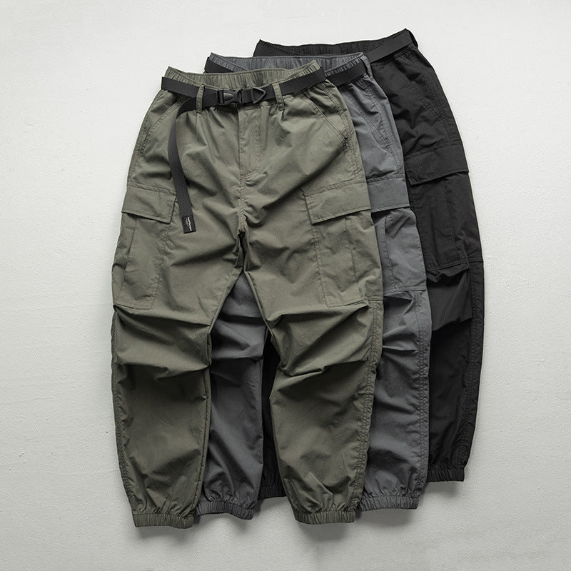 Pantaloni Cargo Uomo Primaverili Gamba Dritta