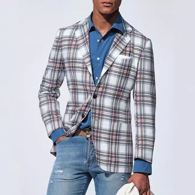 Men's Lightweight Casual Graphic Print Jacket