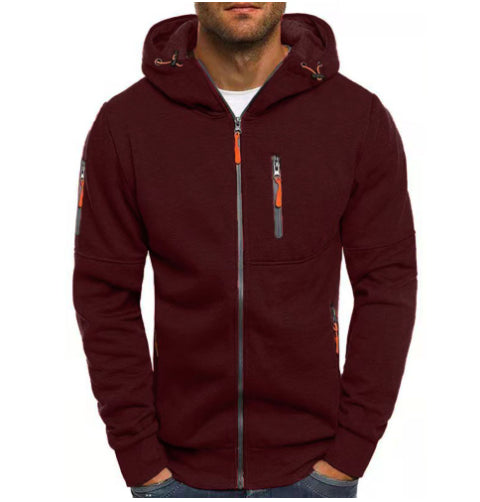 Men's Casual Sports Zip-Up Hoodie