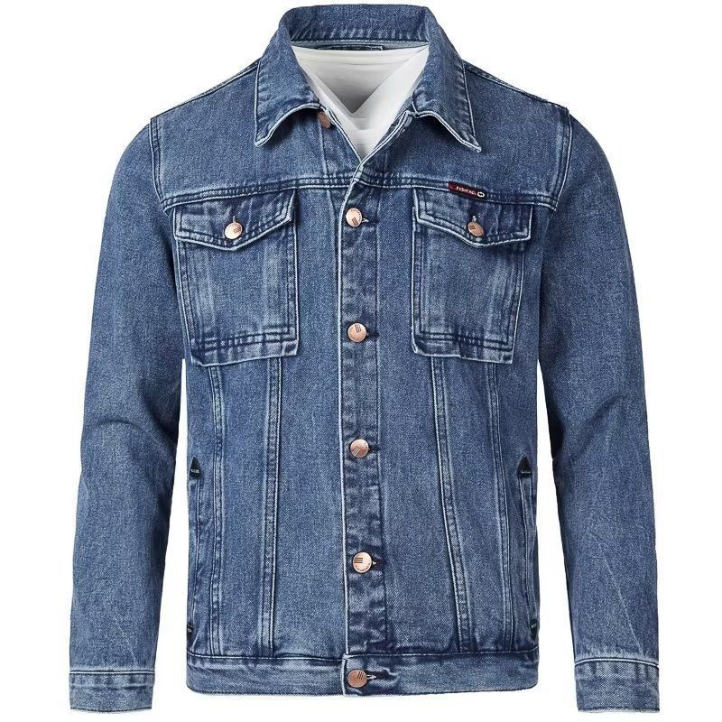 Men's Korean Style Slim Fit Cotton Denim Jacket