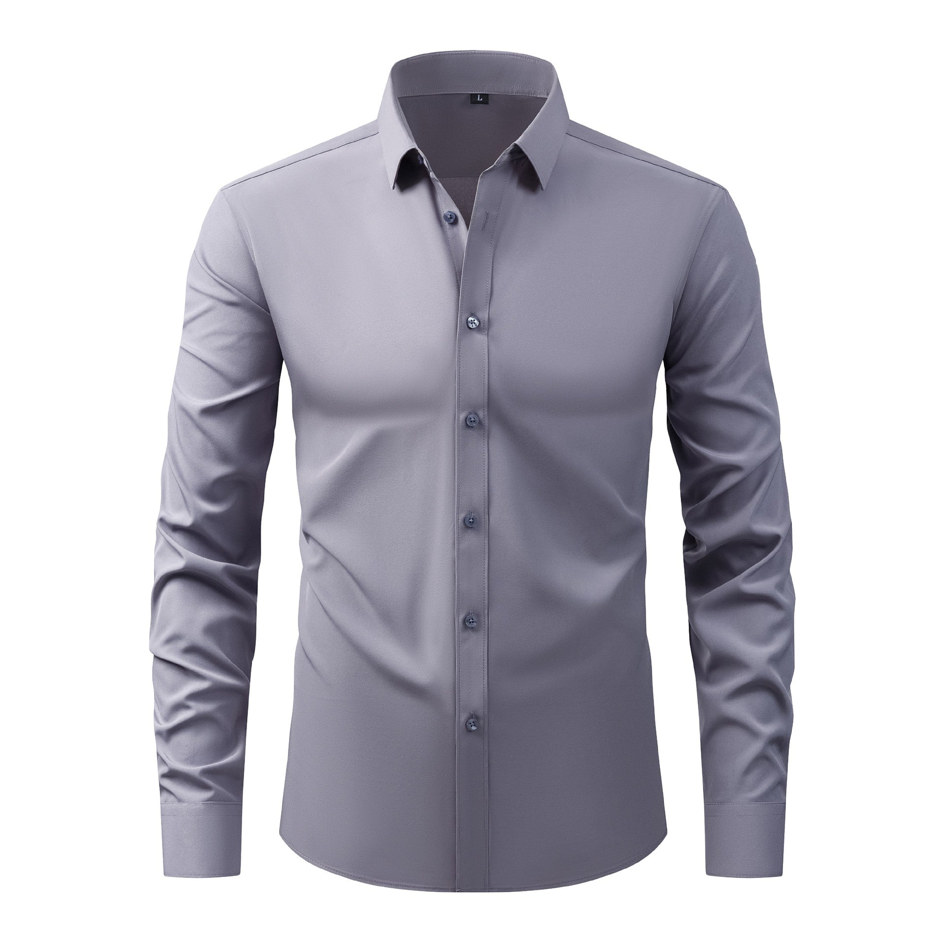Men's 4-Way Stretch Solid Color Shirt