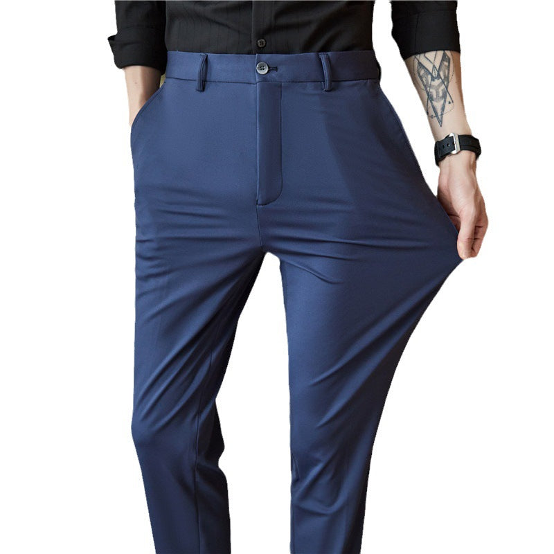 Men's Slim Fit Straight Leg Trousers