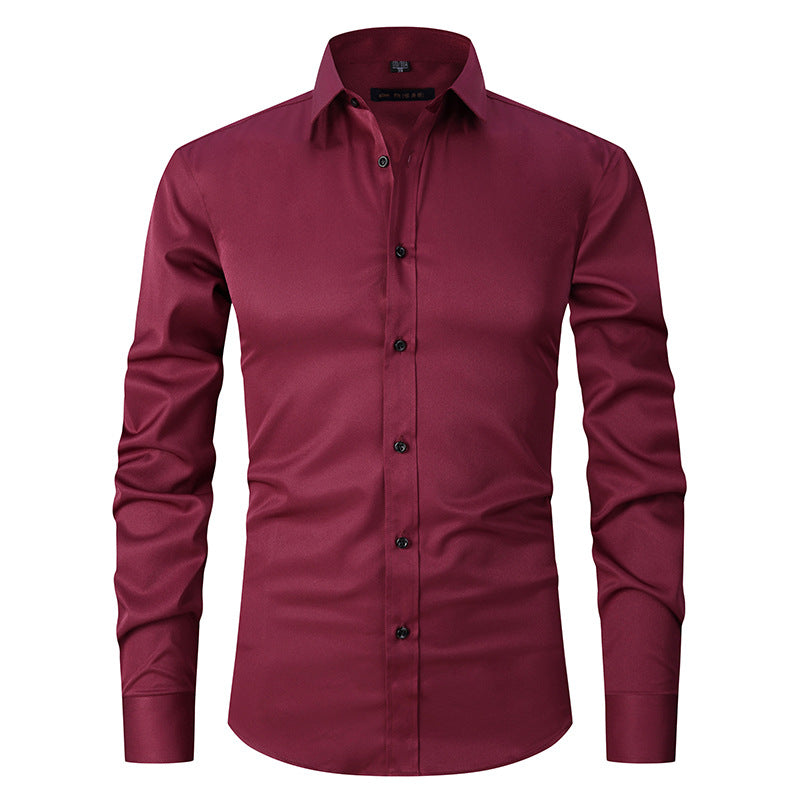 Men's Long Sleeve Stretch Shirt 14 Colors