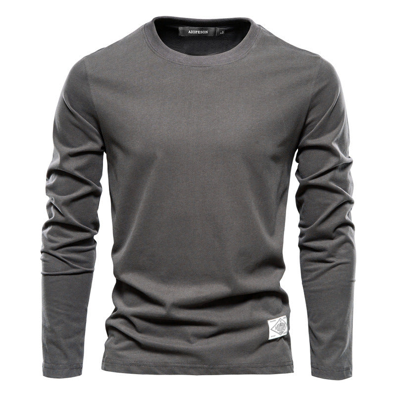 Men's Basic Round Neck Cotton T-Shirt
